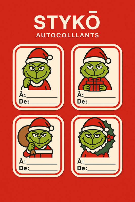 32 autocollants de Noël