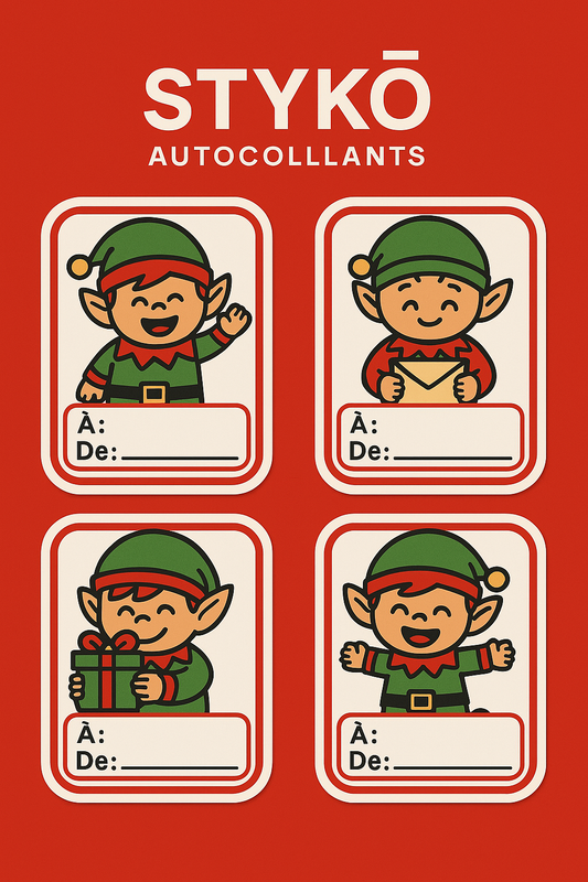 32 autocollants de Noël